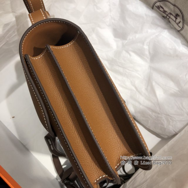Hermes空姐包 愛馬仕Constance方胖子半手工 Epsom掌紋小牛進口皮 Hermes單肩斜挎包  tdh2106